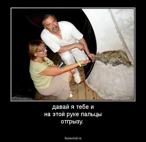давай я тебе и на этой руке пальцы отгрызу.