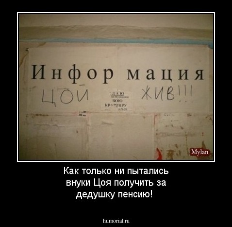 Как только ни пытались внуки Цоя получить за дедушку пенсию!