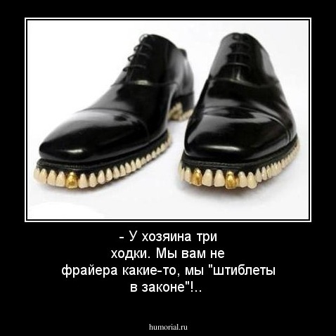  - У хозяина три ходки. Мы вам не фрайера какие-то, мы "штиблеты в законе"!..