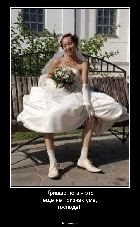 Кривые ноги - это еще не признак ума, господа!