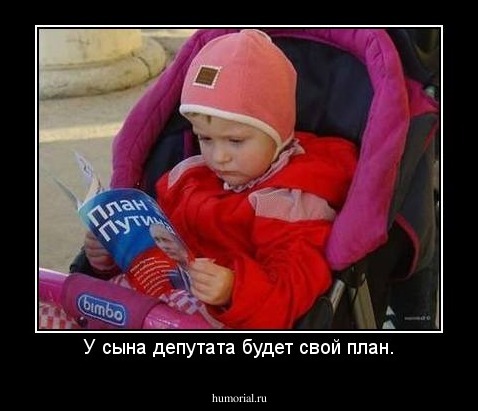 У сына депутата будет свой план.