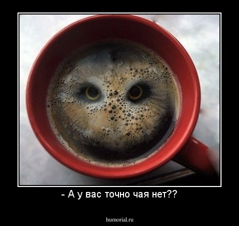 - А у вас точно чая нет??