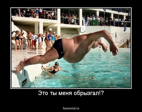 Это ты меня обрызгал!?