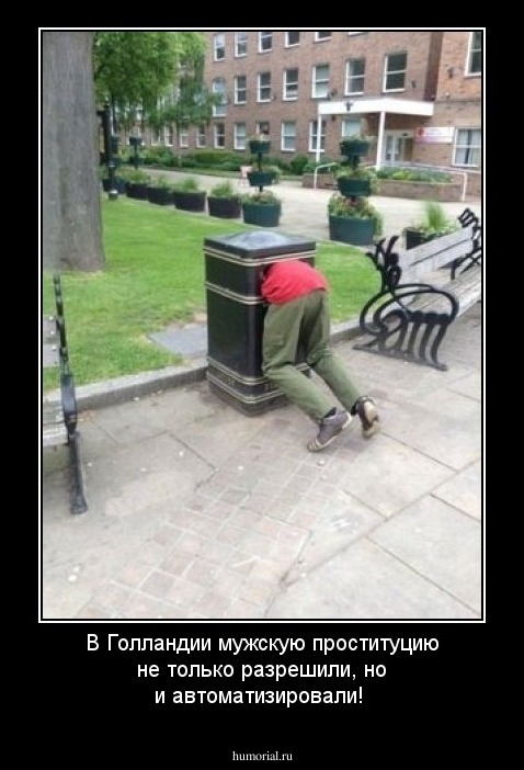 В Голландии мужскую проституцию не только разрешили, но и автоматизировали!