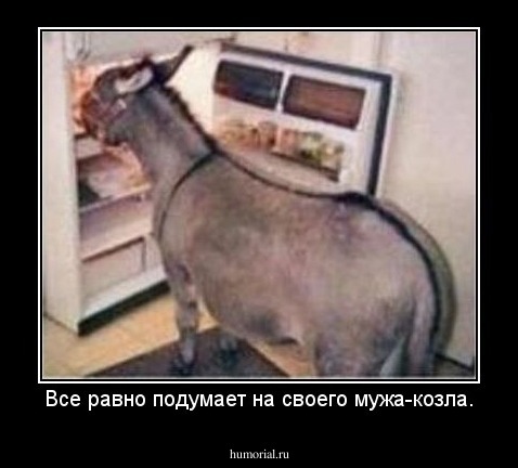 Все равно подумает на своего мужа-козла.