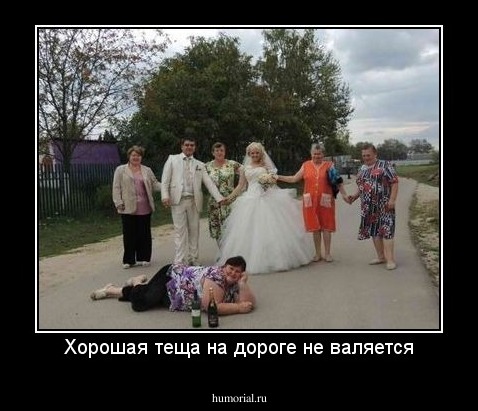 Хорошая теща на дороге не валяется