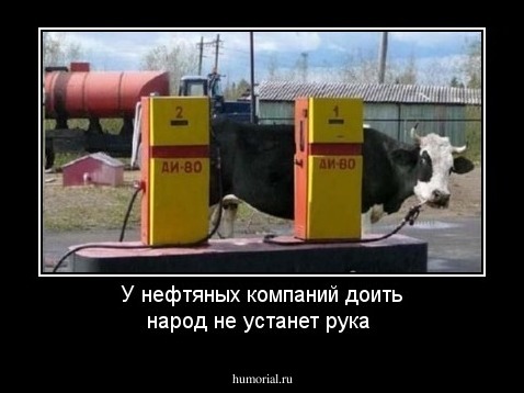 У нефтяных компаний доить народ не устанет рука