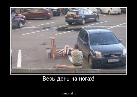 Весь день на ногах!