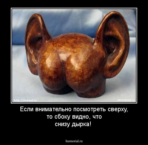 Если внимательно посмотреть сверху, то сбоку видно, что снизу дырка!