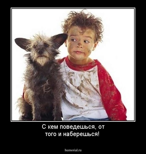 С кем поведешься, от того и наберешься! 