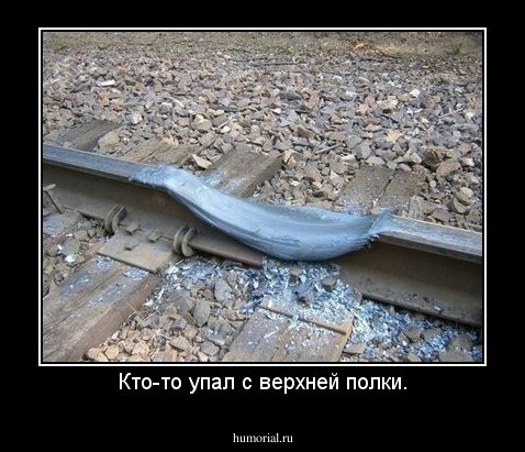 Кто-то упал с верхней полки.