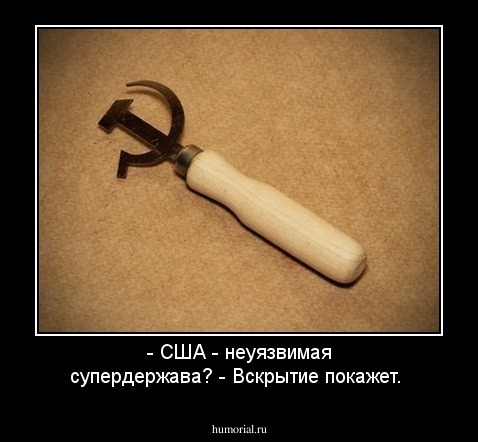 - США - неуязвимая супердержава? - Вскрытие покажет.