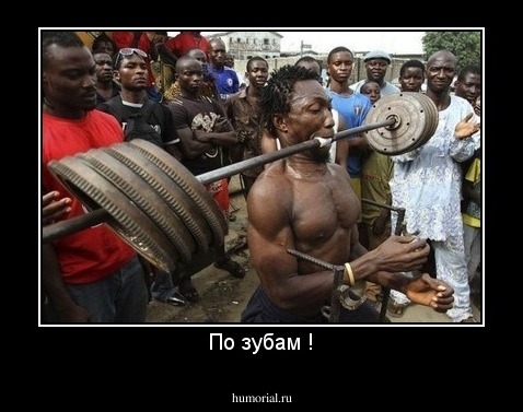 По зубам !