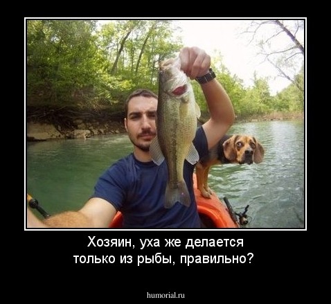 Хозяин, уха же делается только из рыбы, правильно?