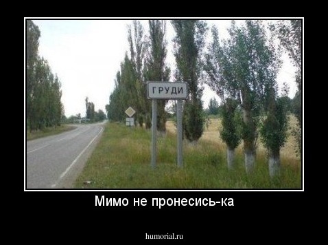 Мимо не пронесись-ка