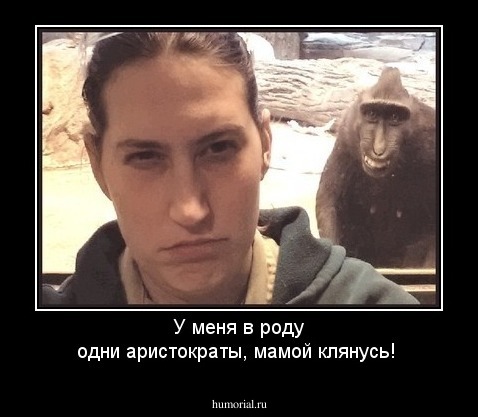 У меня в роду одни аристократы, мамой клянусь!