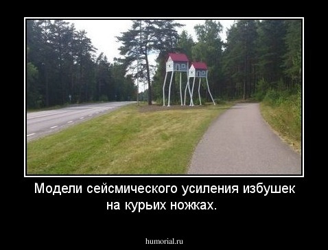 Модели сейсмического усиления избушек на курьих ножках.