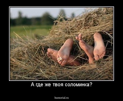 А где же твоя соломинка?