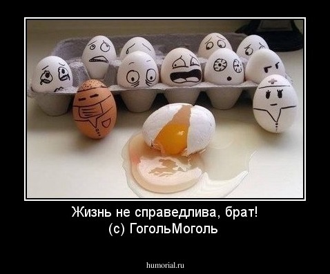 Жизнь не справедлива, брат! (с) ГогольМоголь