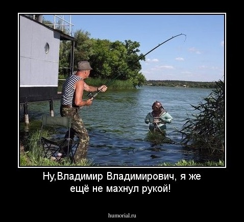 Ну,Владимир Владимирович, я же ещё не махнул рукой!