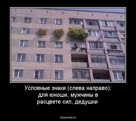 Условные знаки (слева направо): для юноши, мужчины в расцвете сил, дедушки