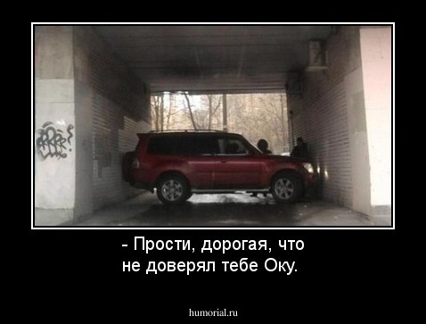 - Прости, дорогая, что не доверял тебе Оку.