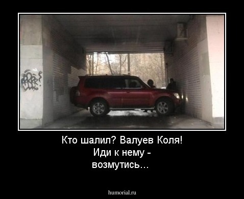 Кто шалил? Валуев Коля! Иди к нему - возмутись...