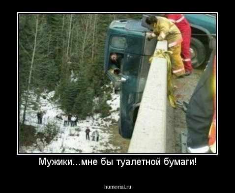 Мужики...мне бы туалетной бумаги!