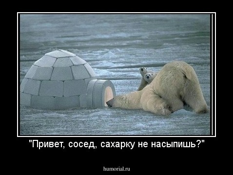 "Привет, сосед, сахарку не насыпишь?"