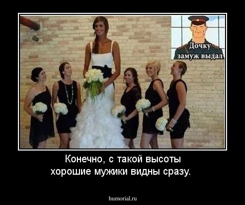 Конечно, с такой высоты хорошие мужики видны сразу.