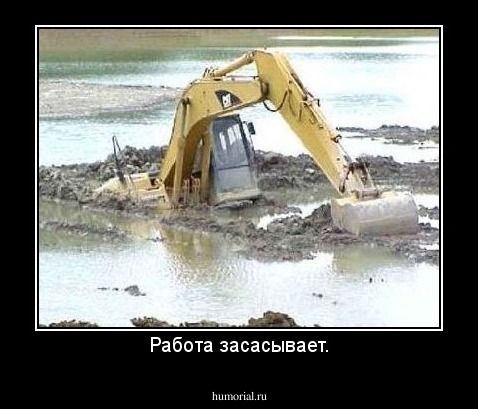 Работа засасывает.