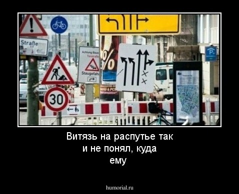 Витязь на распутье так и не понял, куда ему