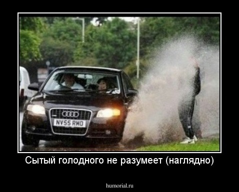 Сытый голодного не разумеет (наглядно)