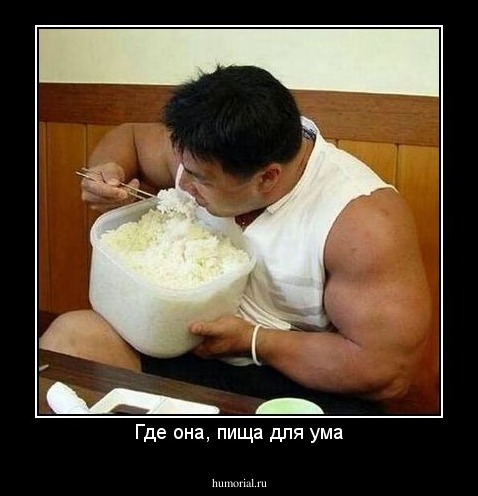 Где она, пища для ума