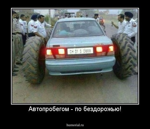 Автопробегом - по бездорожью!