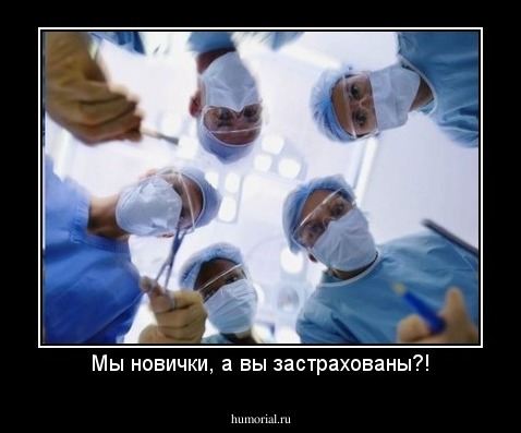 Мы новички, а вы застрахованы?!