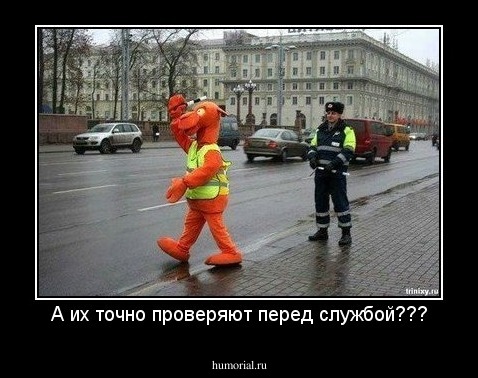 А их точно проверяют перед службой???