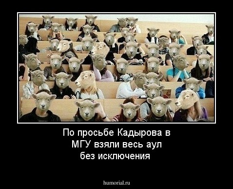 По просьбе Кадырова в МГУ взяли весь аул без исключения 