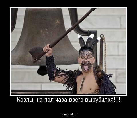 Козлы, на пол часа всего вырубился!!!!