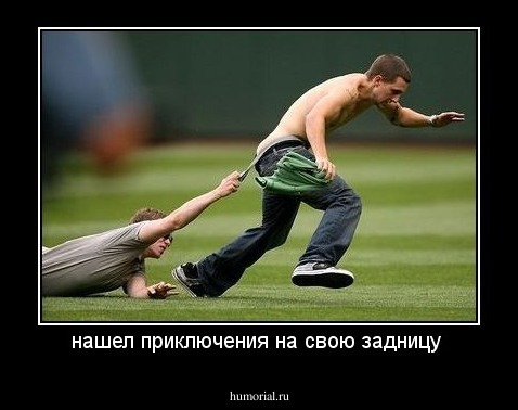 нашел приключения на свою задницу 