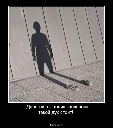 -Дорогой, от твоих кроссовок такой дух стоит!
