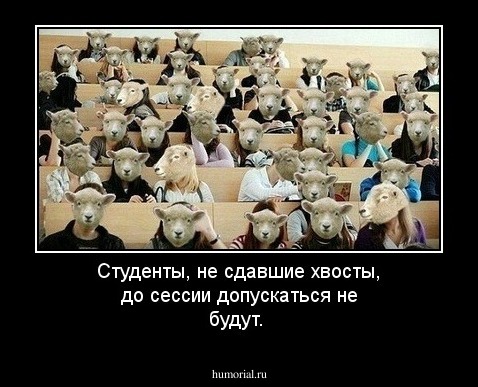 Студенты, не сдавшие хвосты, до сессии допускаться не будут.