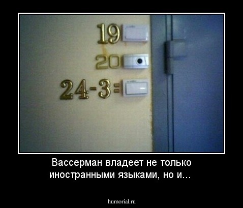 Вассерман владеет не только иностранными языками, но и...