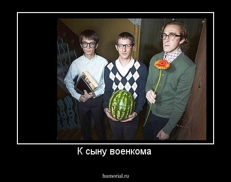 К сыну военкома 
