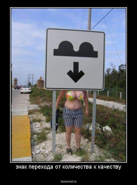 знак перехода от количества к качеству