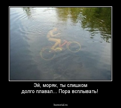 Эй, моряк, ты слишком долго плавал... Пора всплывать!