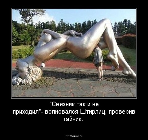 "Связник так и не приходил"- волновался Штирлиц, проверив тайник.