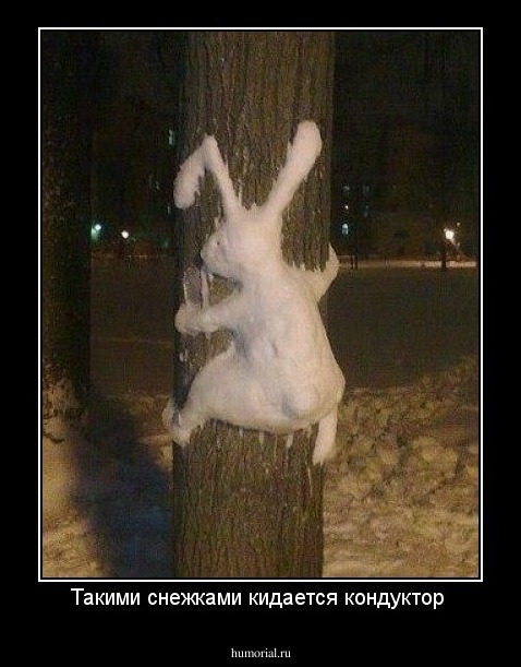 Такими снежками кидается кондуктор 