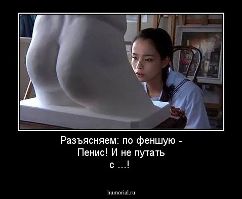 Разъясняем: по феншую - 
Пенис! И не путать с ...!