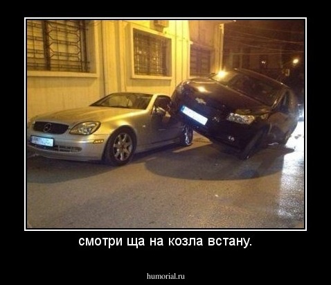 смотри ща на козла встану.